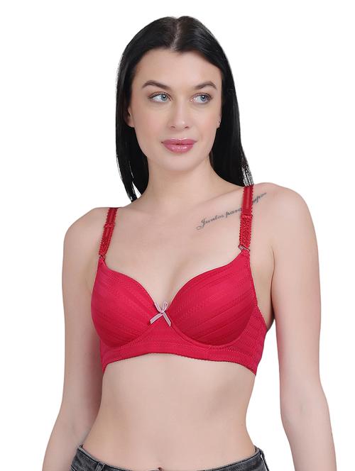 pink nylon regular bra - 21018724 - Standard Image - 0