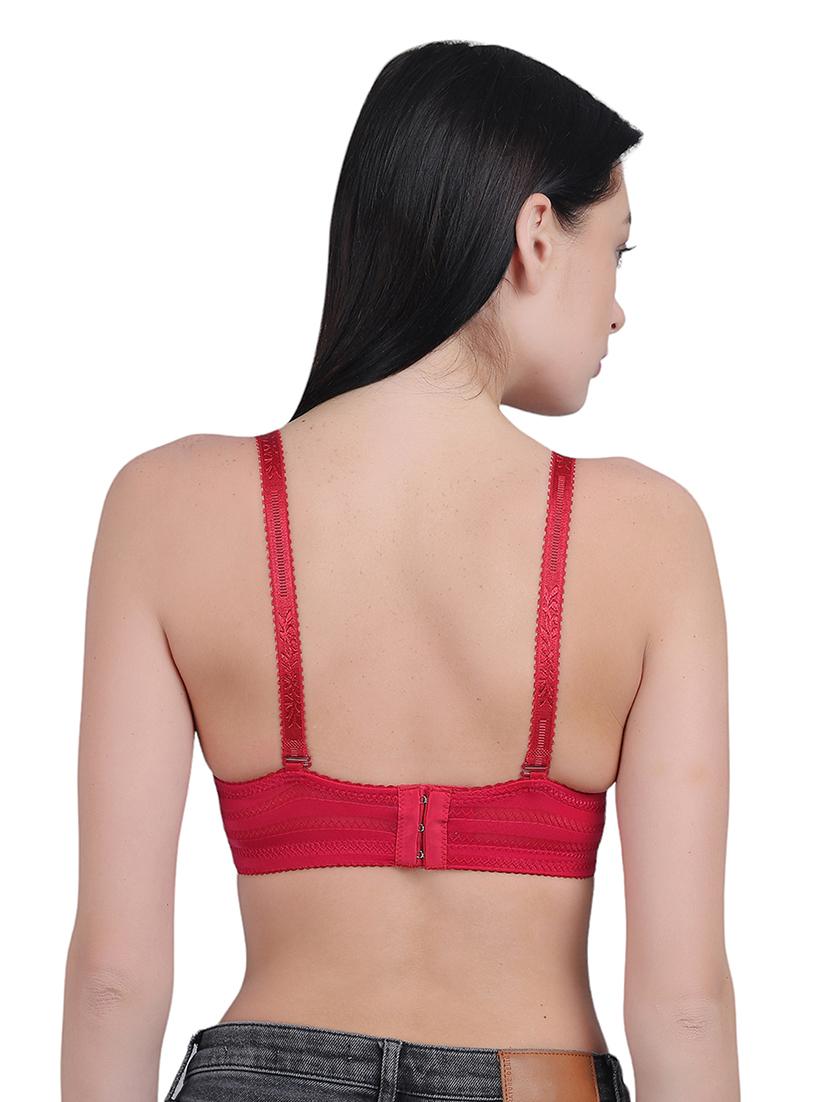 pink nylon regular bra - 21018724 - Standard Image - 3