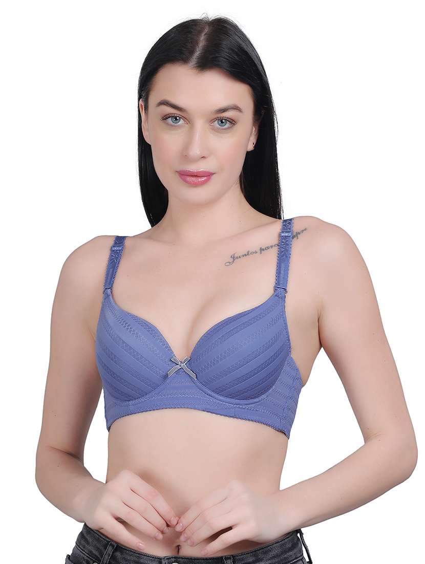 blue nylon regular bra - 21018734 - Zoom Image - 0
