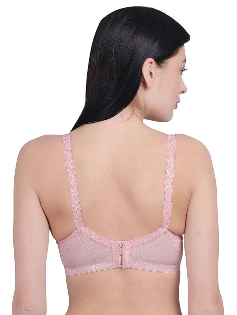 pink nylon regular bra - 21018764 - Standard Image - 3