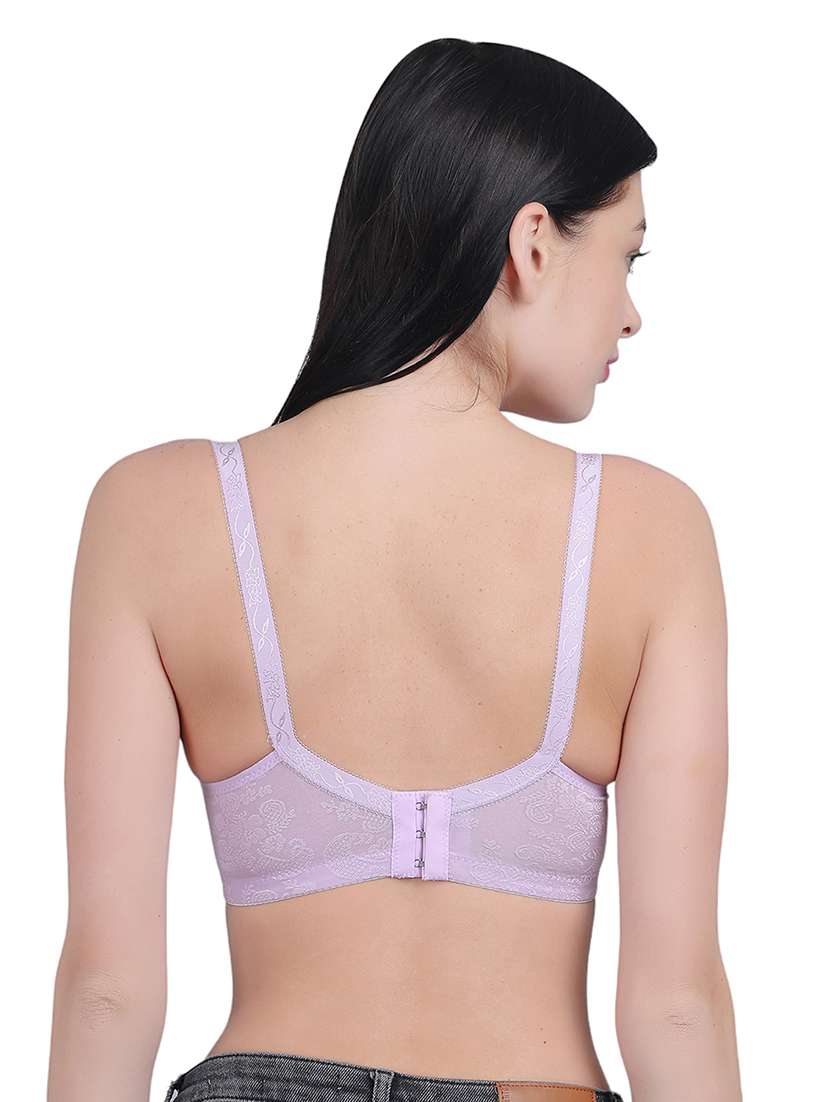 lavender self design regular bra - 21018774 - Standard Image - 3