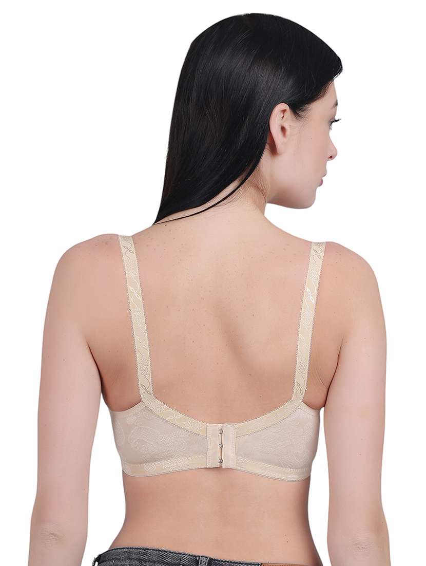 beige self design regular bra - 21018784 - Standard Image - 3