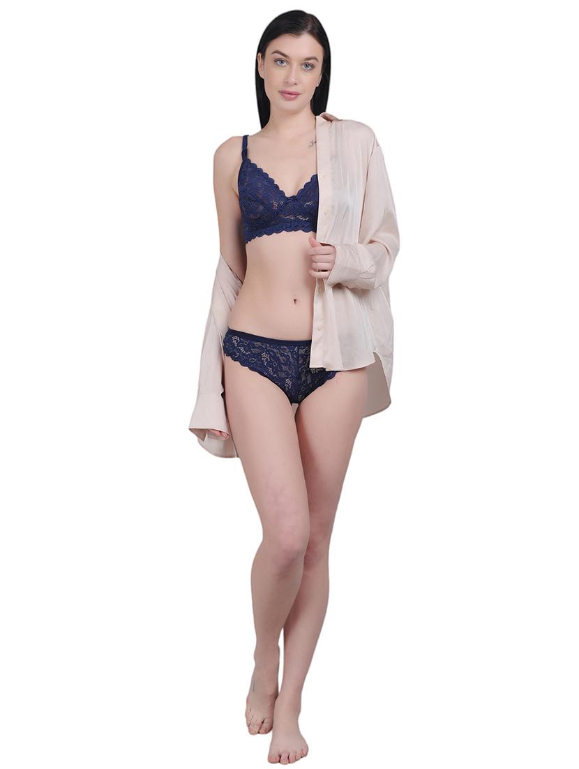 women self-designed bras and panty set - 21018837 - Standard Image - 5