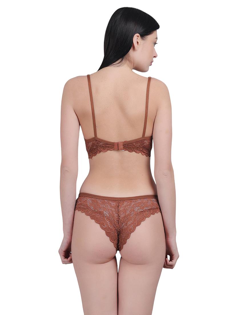women self-designed bras and panty set - 21018842 - Standard Image - 3
