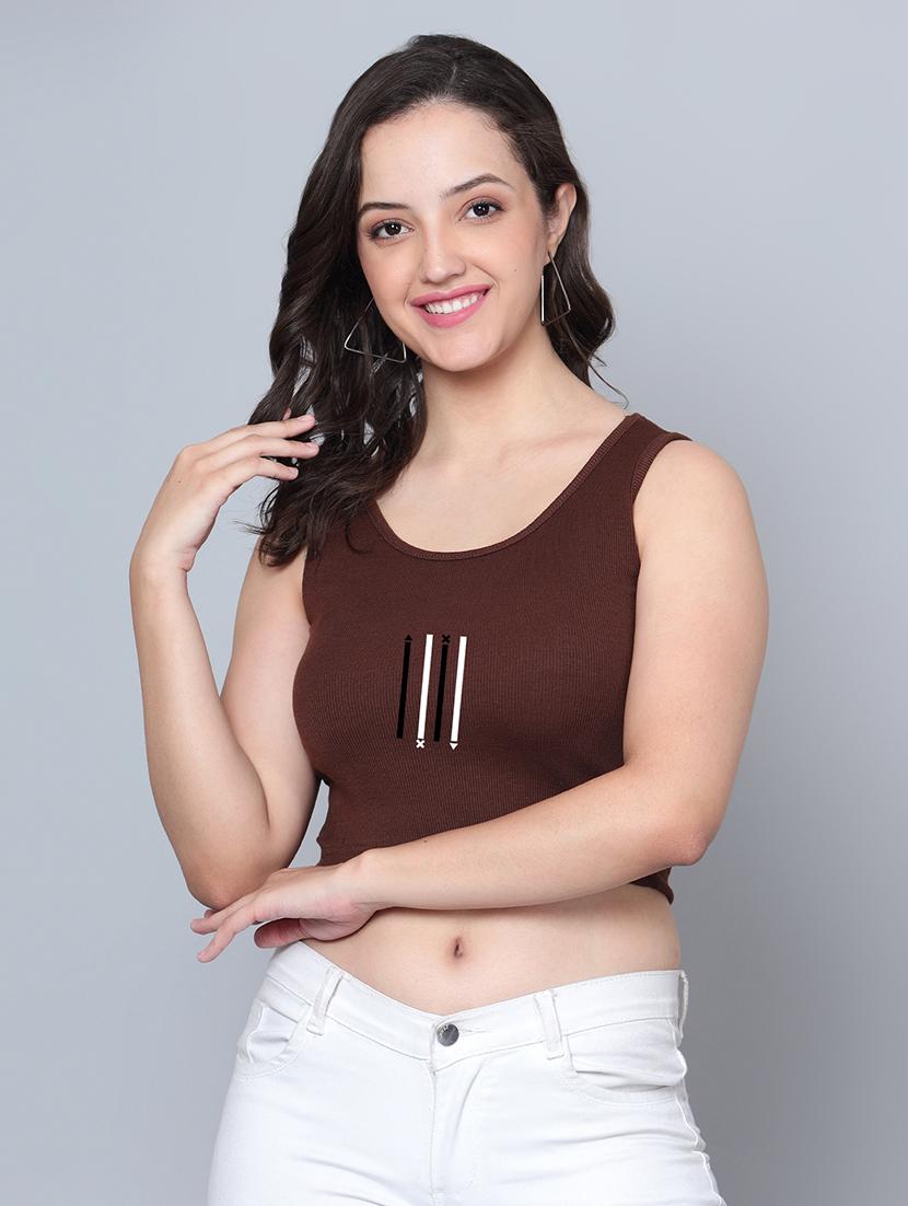 women's crop tank top - 21019766 - Zoom Image - 0