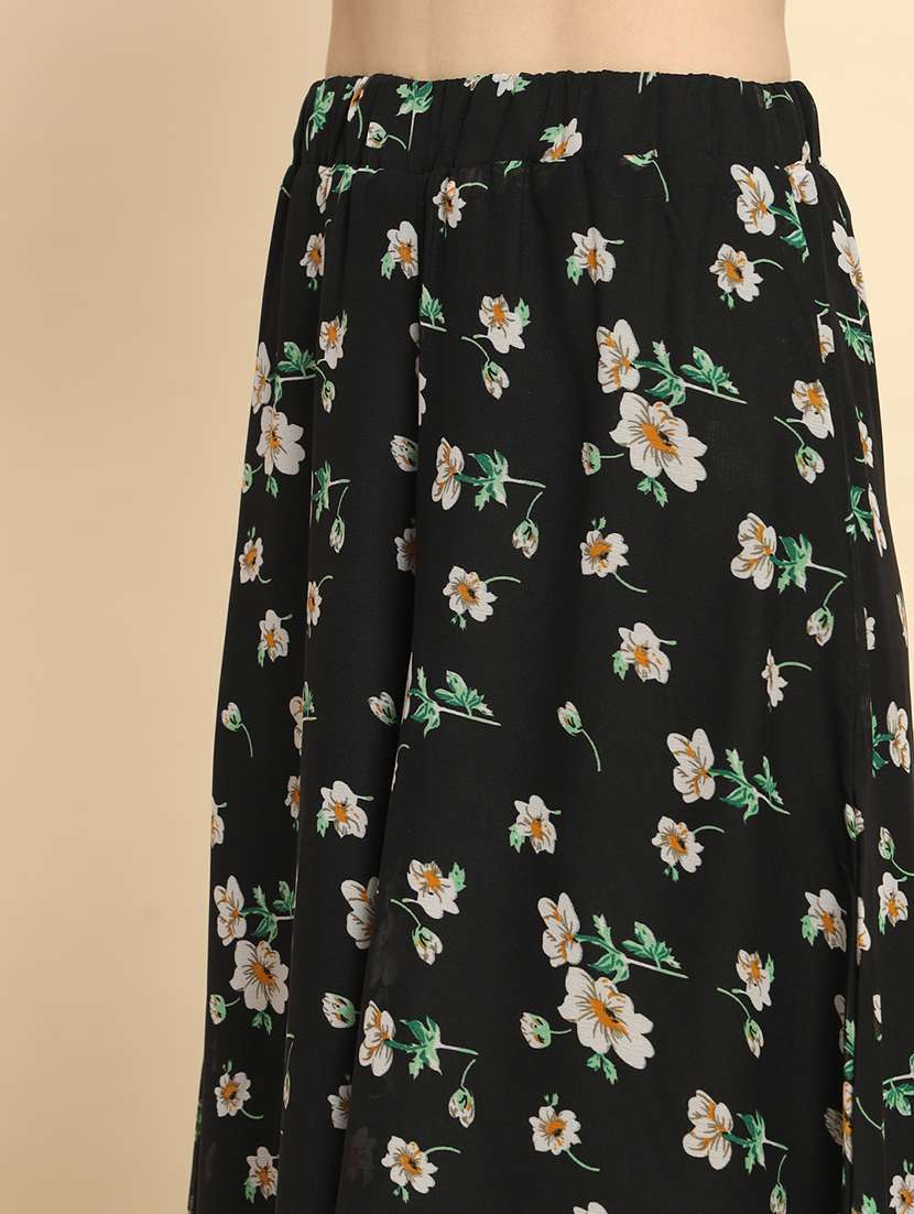 women floral print flared palazzo - 21020447 -  Standard Image - 5