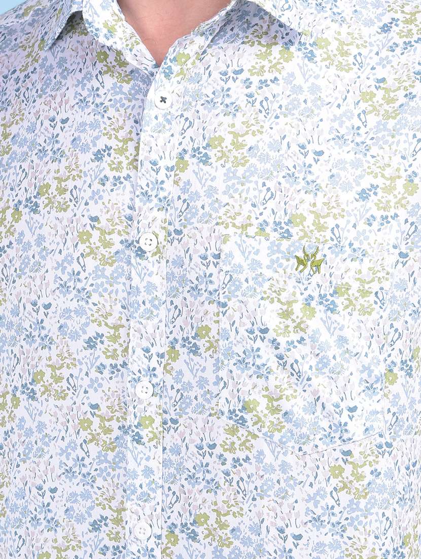 olive cotton casual shirt - 21021033 -  Standard Image - 5