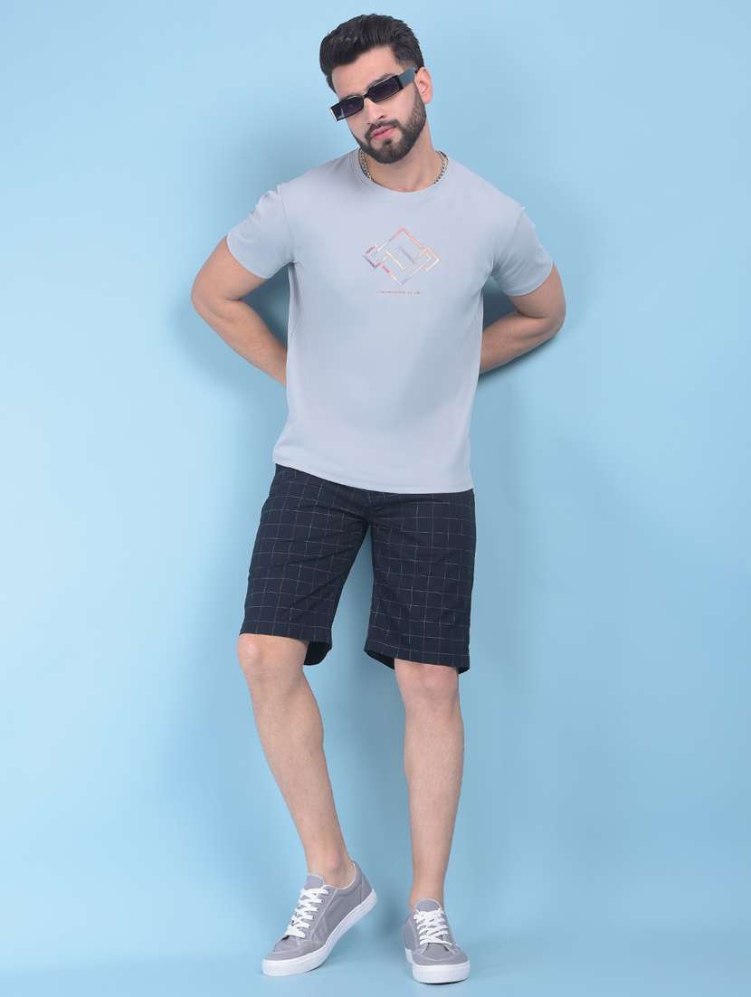 black cotton  shorts - 21021109 -  Standard Image - 5