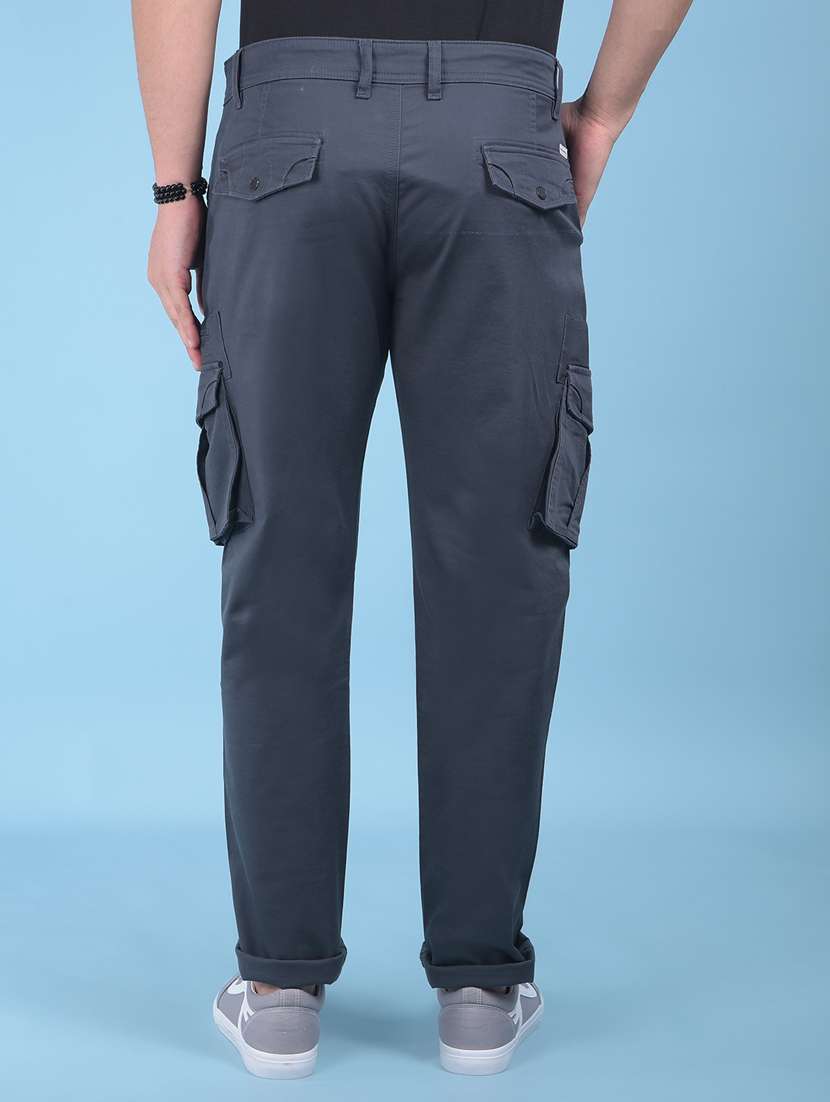 grey cotton cargos - 21021149 -  Standard Image - 3
