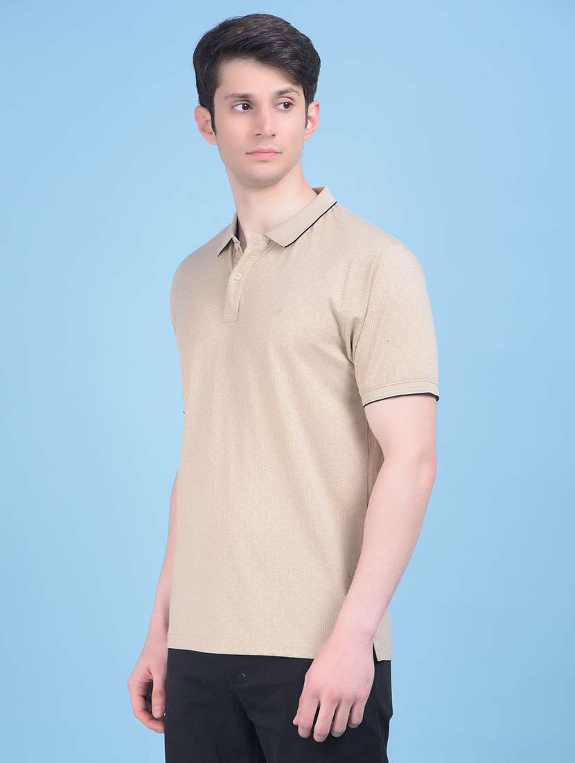 pink cotton all over print tshirt - 21021176 -  Zoom Image - 0