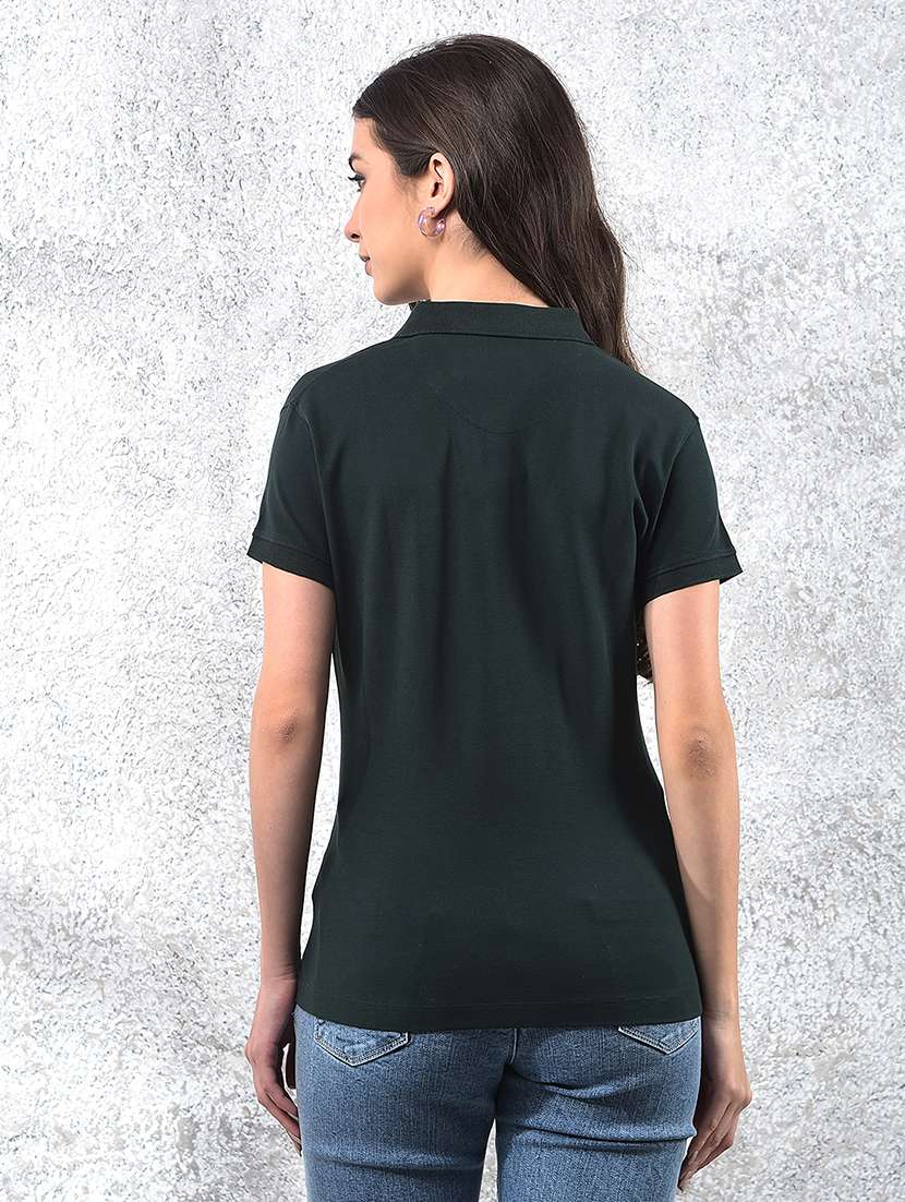green cotton regular tshirt - 21021309 -  Standard Image - 3