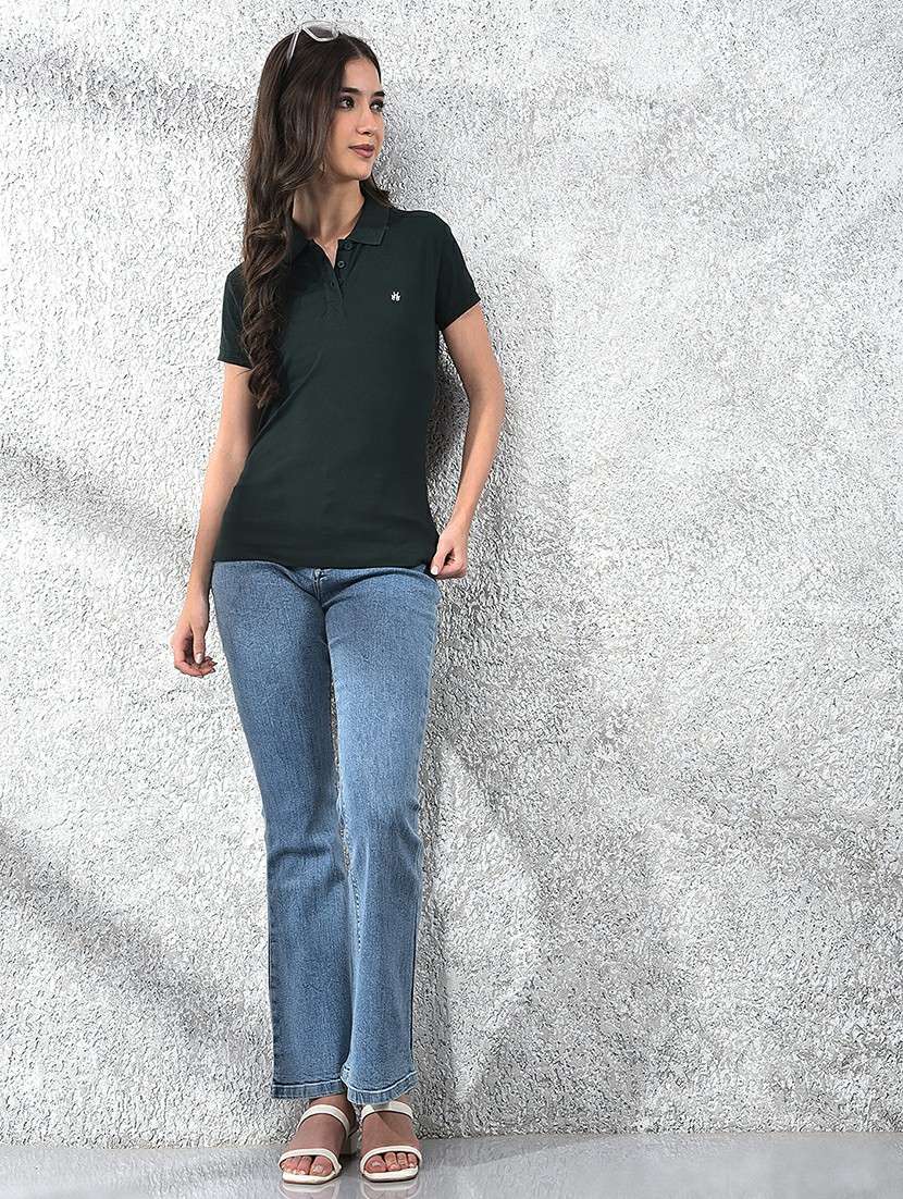 green cotton regular tshirt - 21021309 -  Standard Image - 5