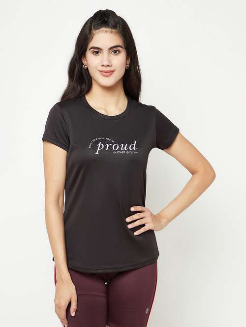 black polyester regular tshirt - 21021312 -  Standard Image - 0