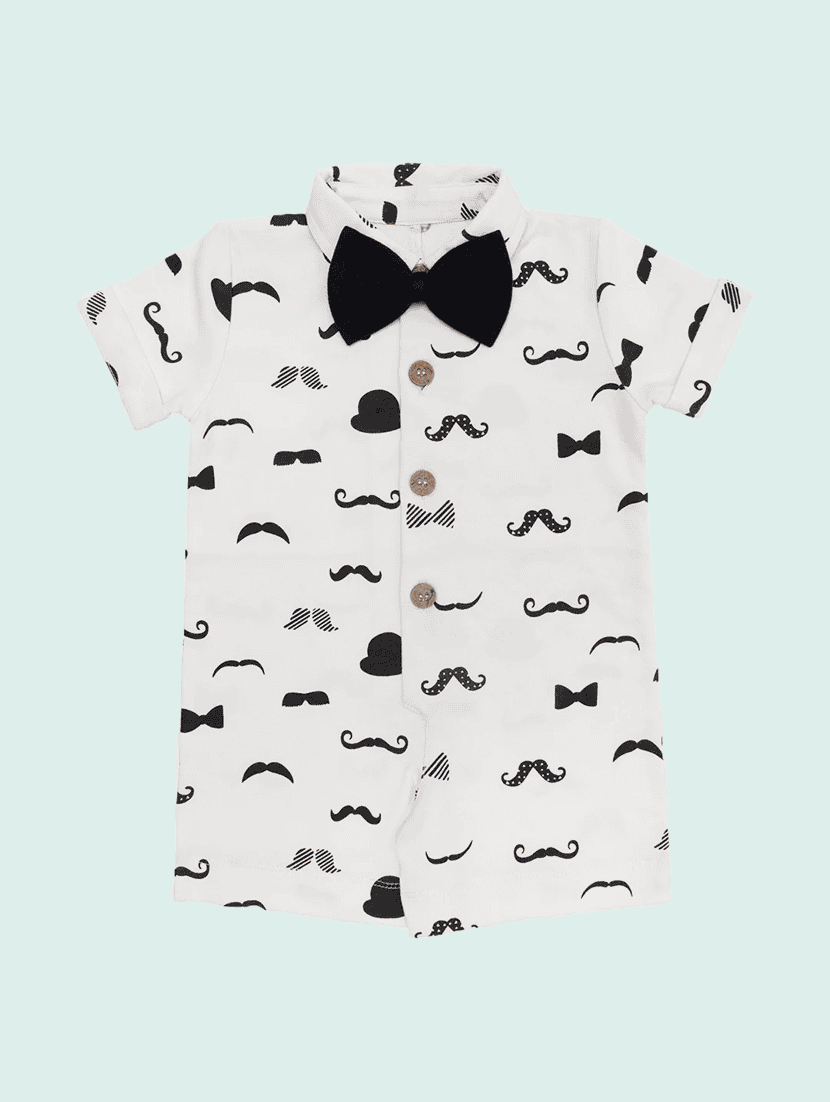 white printed shirts