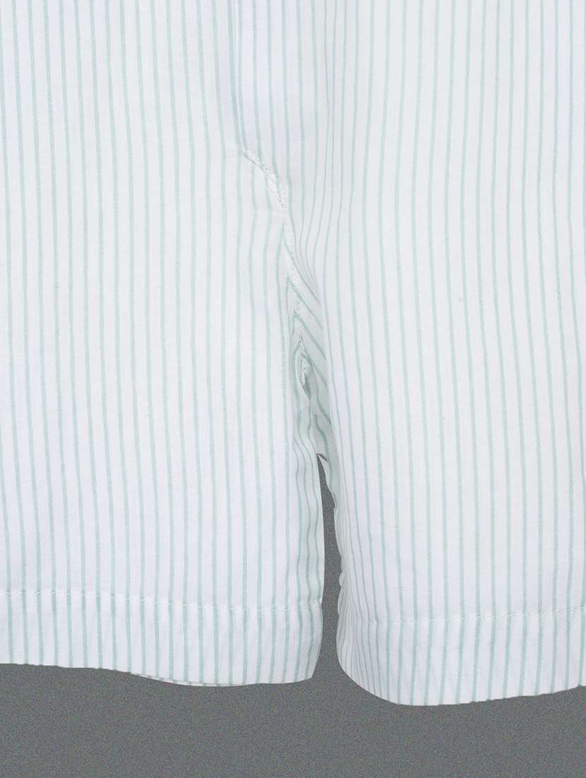 white stripes printed rompers - 21022186 -  Standard Image - 3