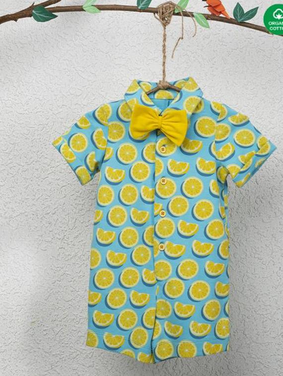 kids printed 3/4th jumpsuits - 21022401 - Zoom Image - 0