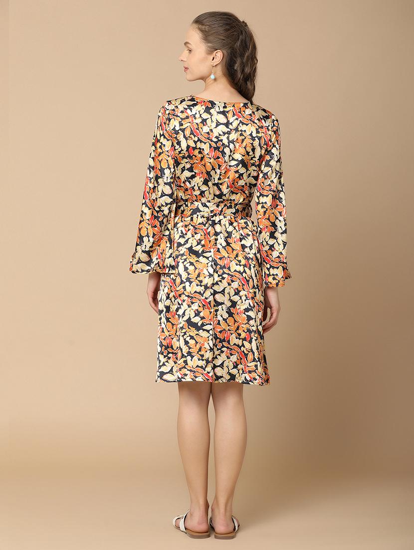 women black printed flared dress - 21022451 -  Standard Image - 3