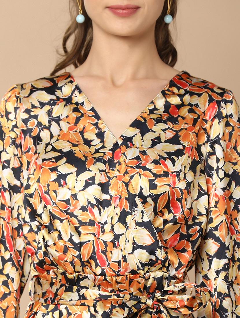 women black printed flared dress - 21022451 - Standard Image - 5