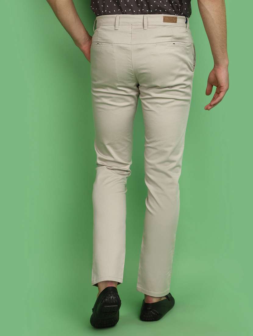 men solid ankle length chinos  - 21022471 -  Standard Image - 3