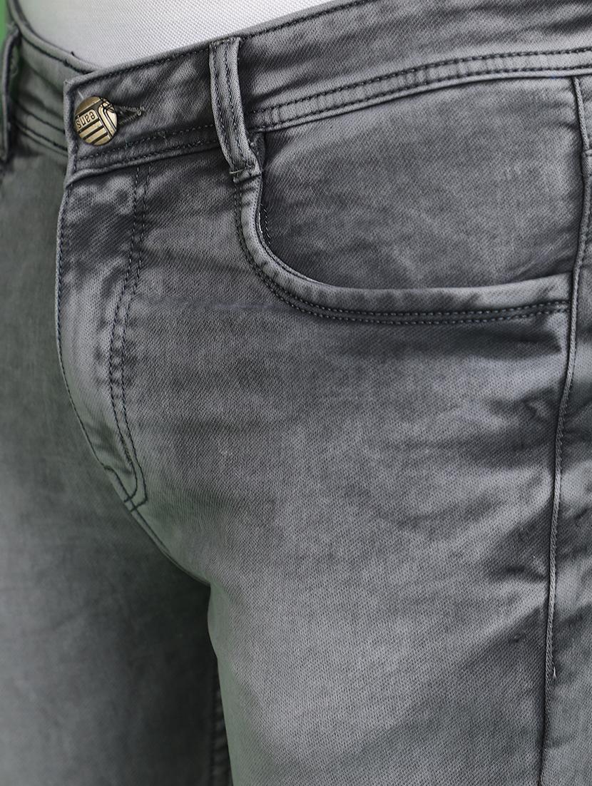 men mid rise plain jeans - 21022479 - Standard Image - 5
