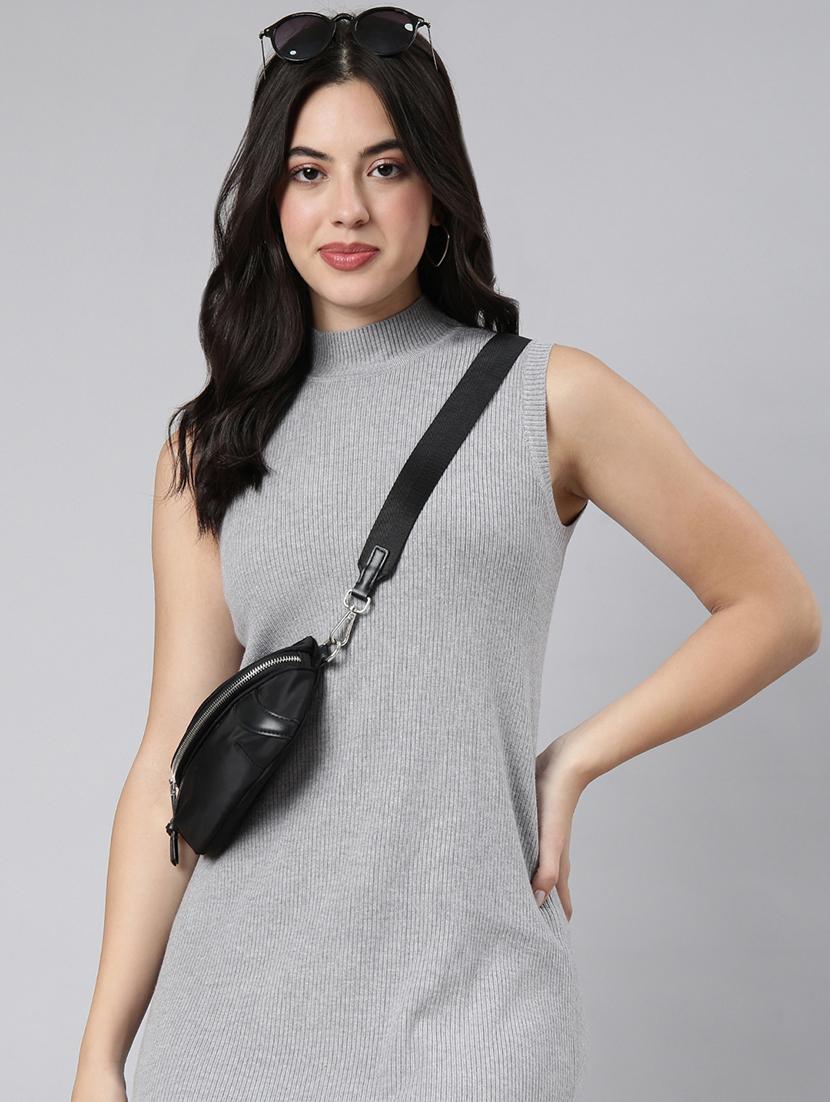 women turtle neck a-line dress - 21023288 - Standard Image - 5