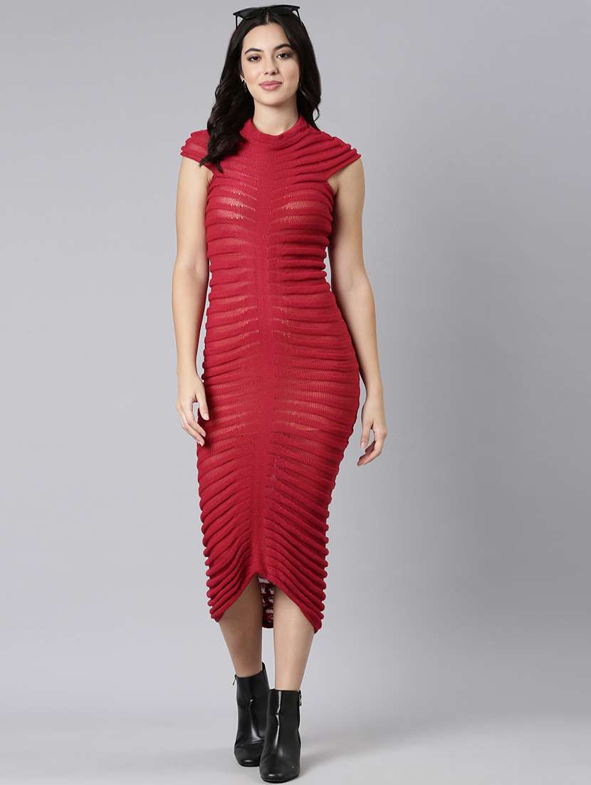 women self design bodycon dress - 21023292 -  Standard Image - 3