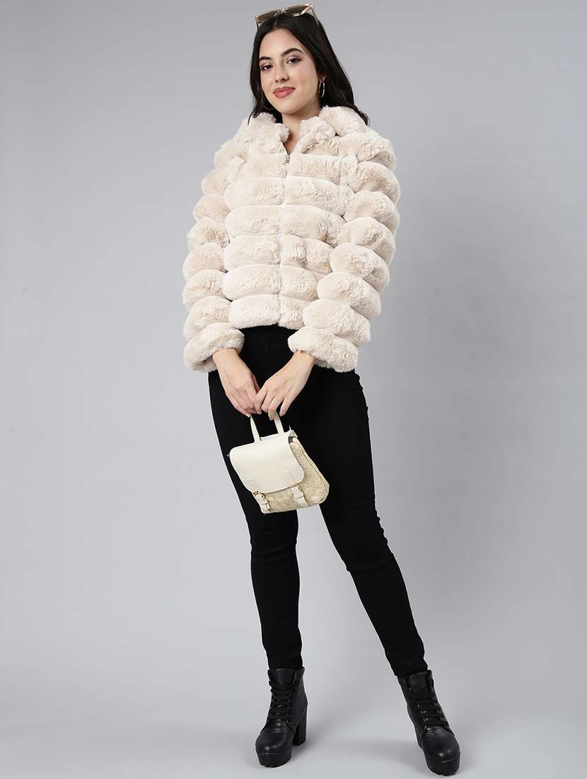 women long sleeved solid quilted jacket - 21023307 -  Standard Image - 5
