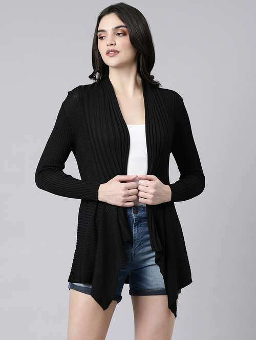 black acrylic shrug - 21023318 -  Standard Image - 0