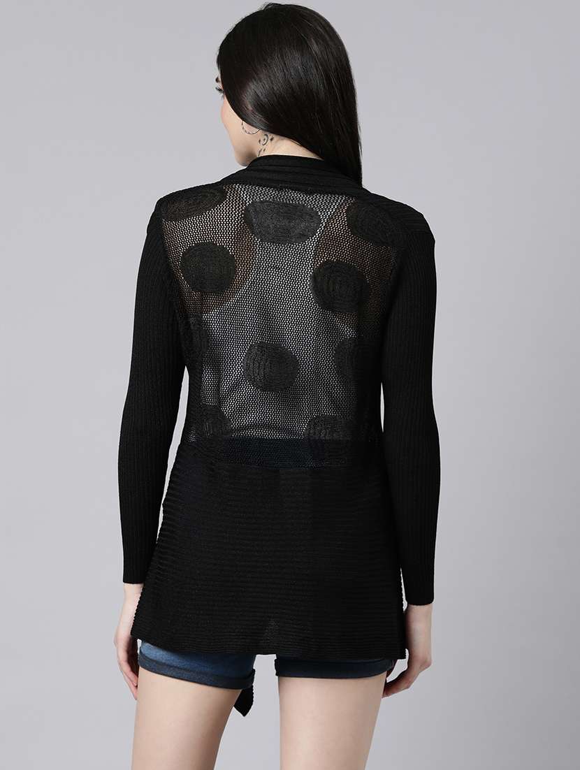 black acrylic shrug - 21023318 -  Standard Image - 3