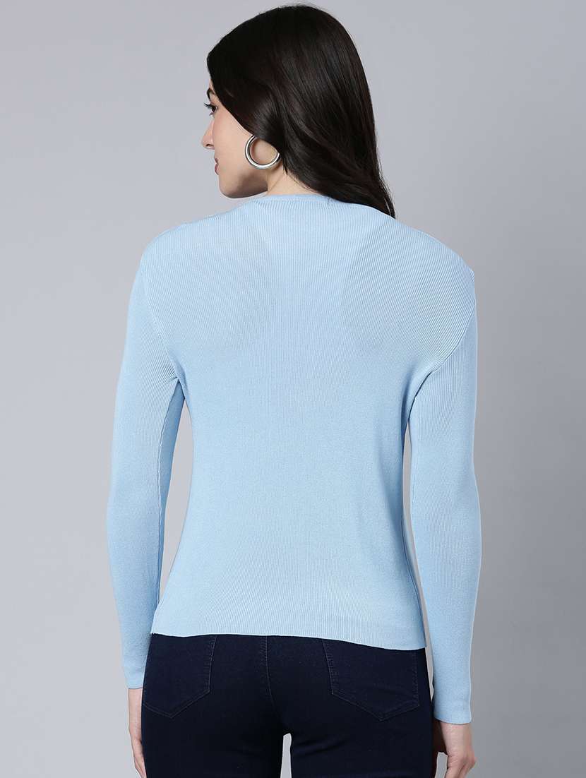 women long sleeved solid regular shrug - 21023327 -  Standard Image - 3