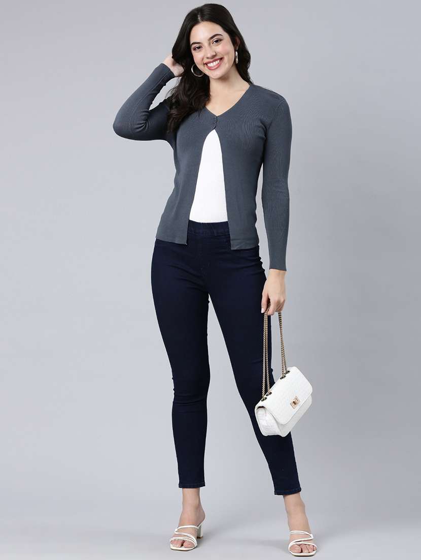 women long sleeved solid regular pullover - 21023333 -  Standard Image - 5