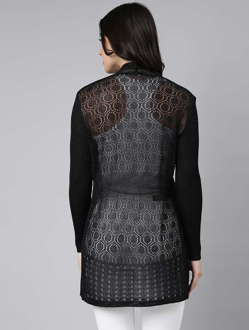 black acrylic regular shrug - 21023336 -  Standard Image - 3