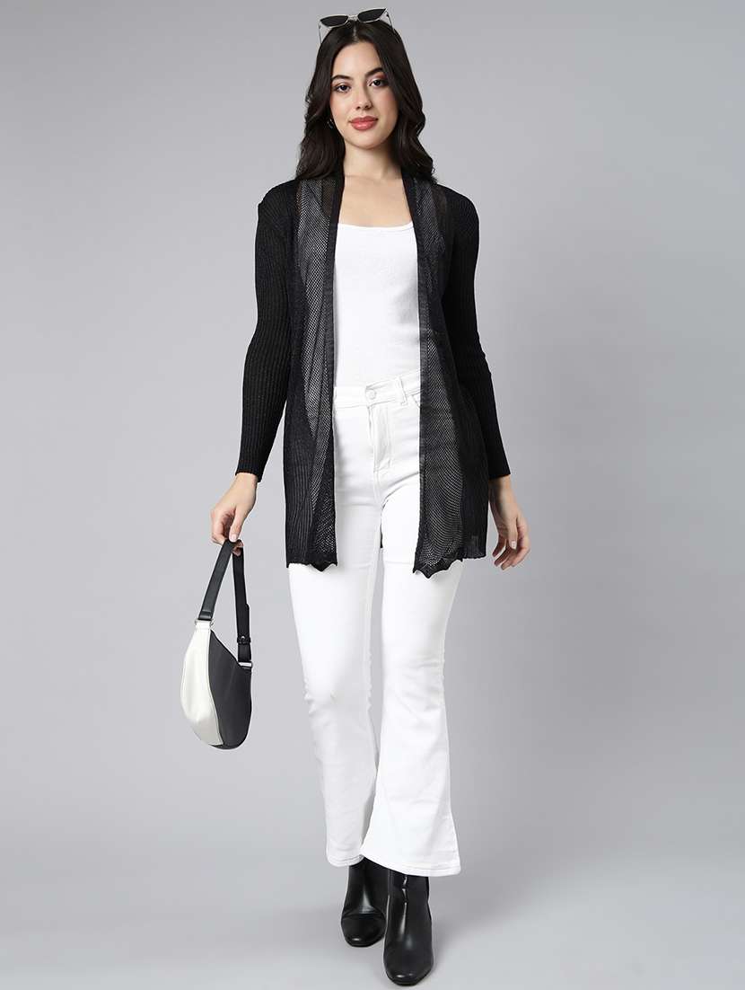 black acrylic regular shrug - 21023336 -  Standard Image - 5