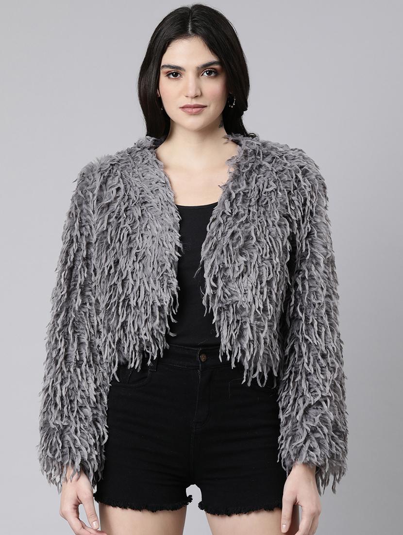 grey acrylic shrug - 21023343 - Zoom Image - 0