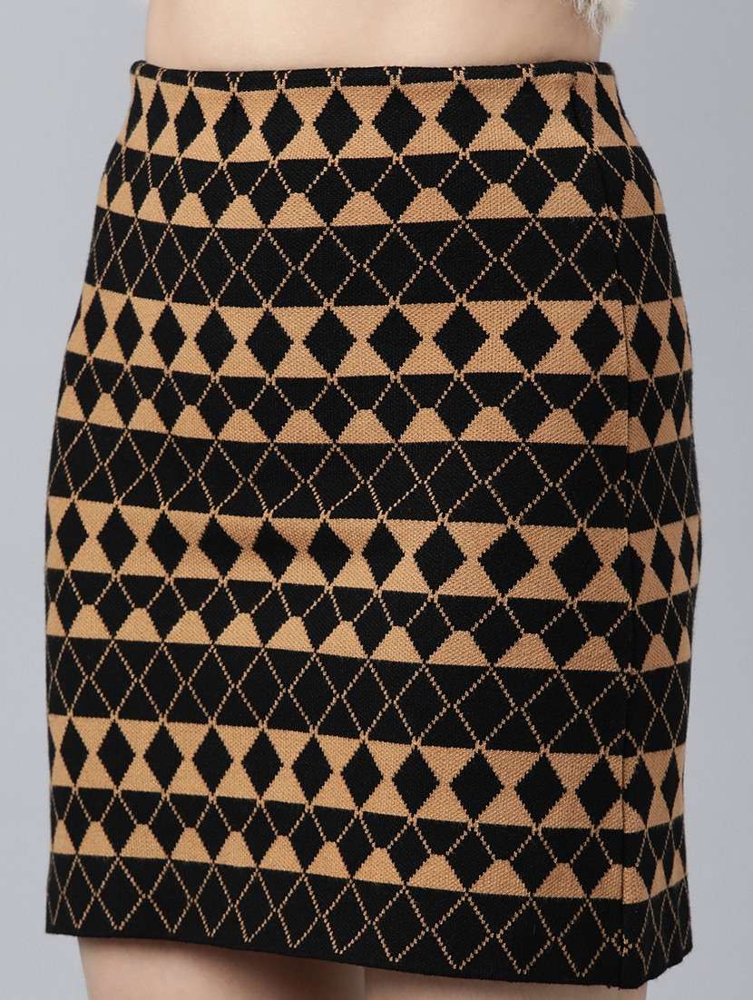 women mid-rise self-designed pencil skirt - 21023364 -  Standard Image - 5