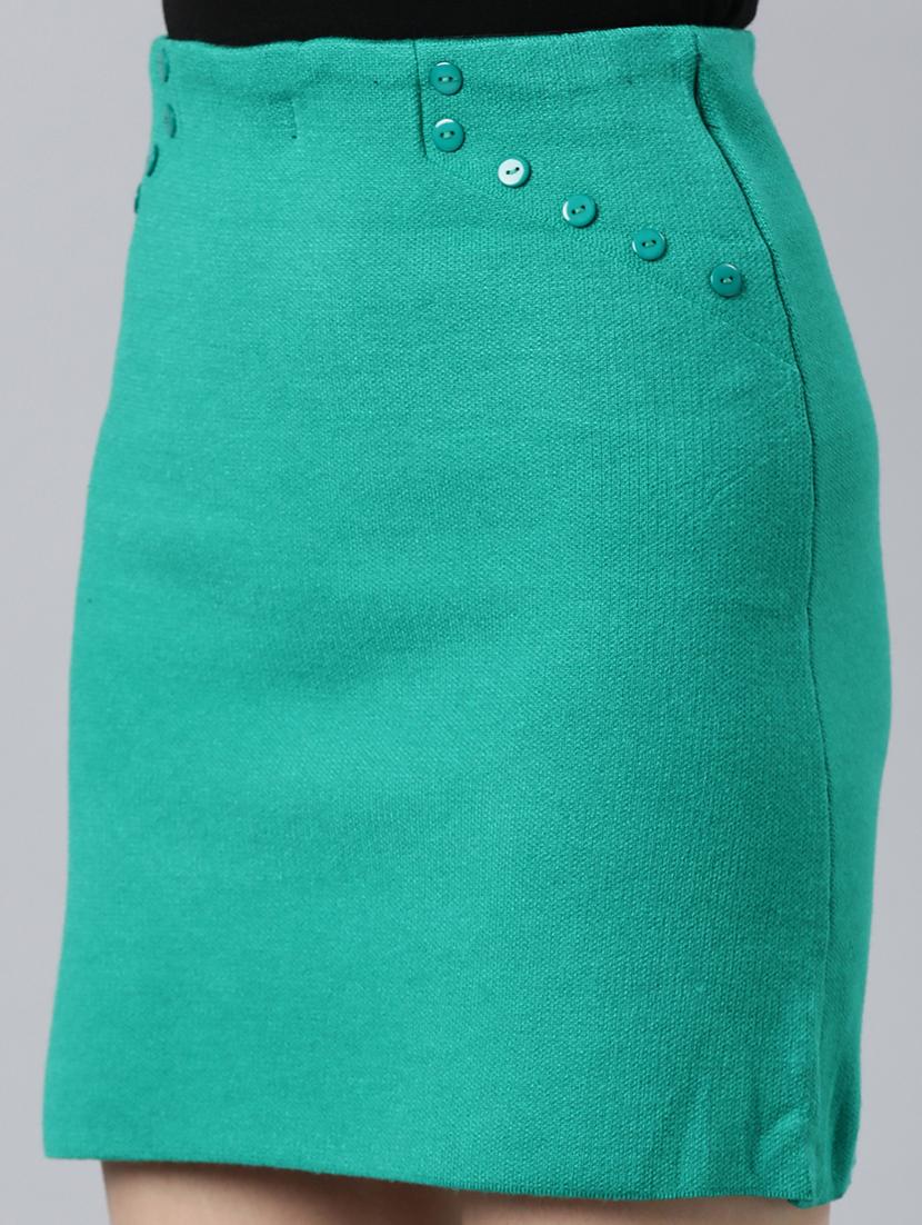 women mid-rise solid pencil skirt - 21023368 - Standard Image - 5