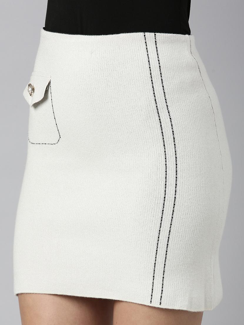 women mid-rise solid pencil skirt - 21023376 - Standard Image - 5