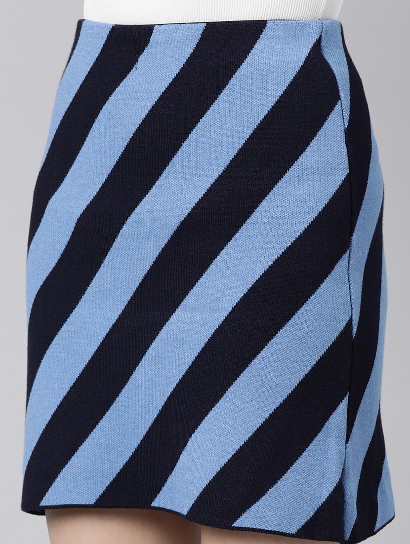 women mid-rise stripes pencil skirt - 21023380 - Standard Image - 5