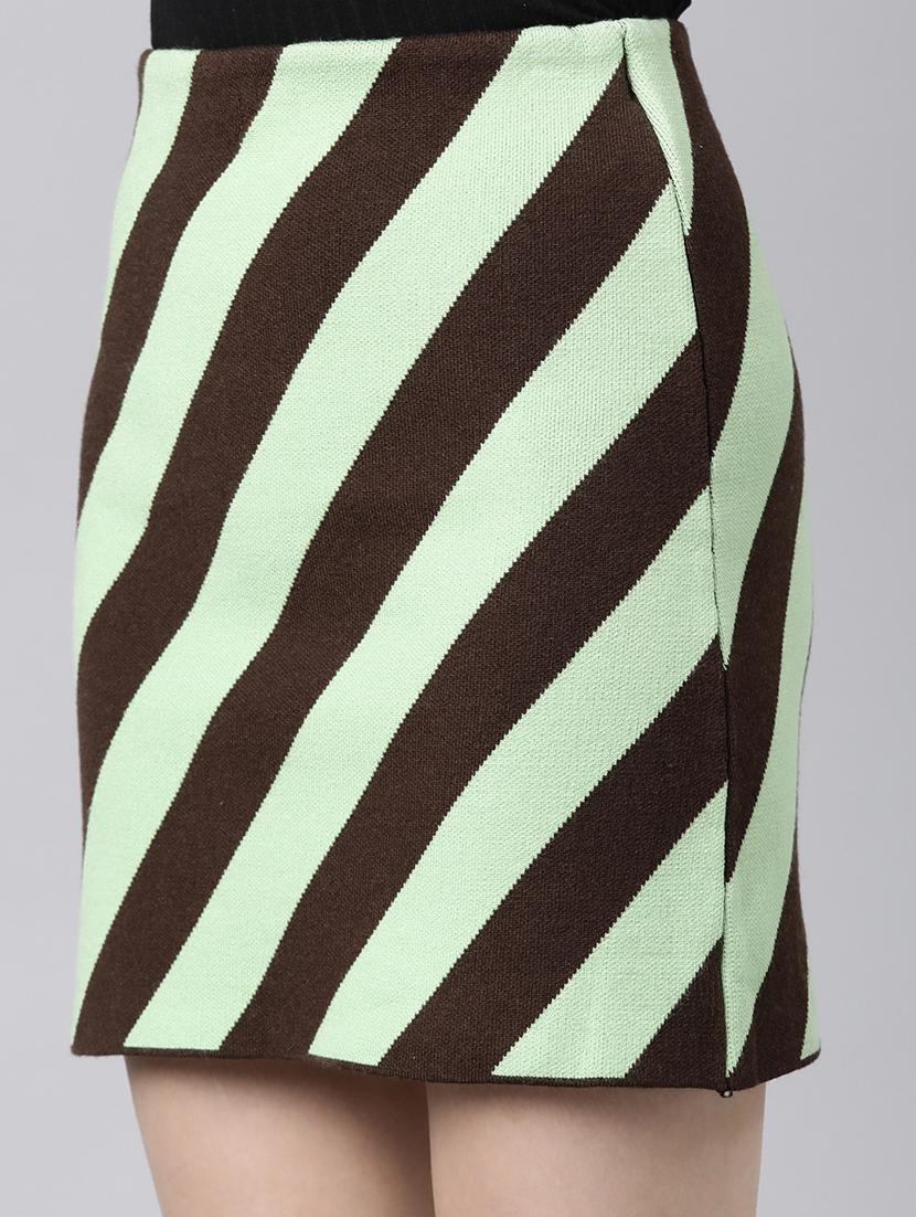 women mid-rise stripes pencil skirt - 21023382 - Standard Image - 5