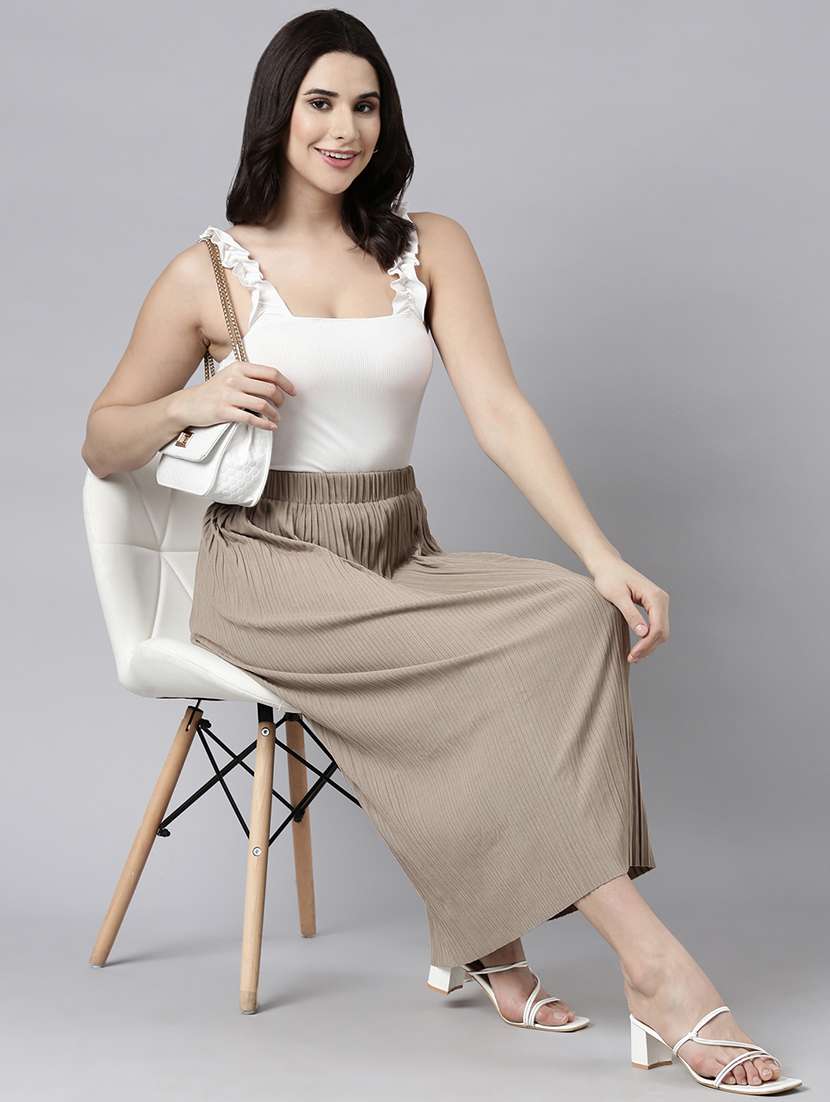 women mid-rise self-designed straight skirt - 21023408 -  Standard Image - 3
