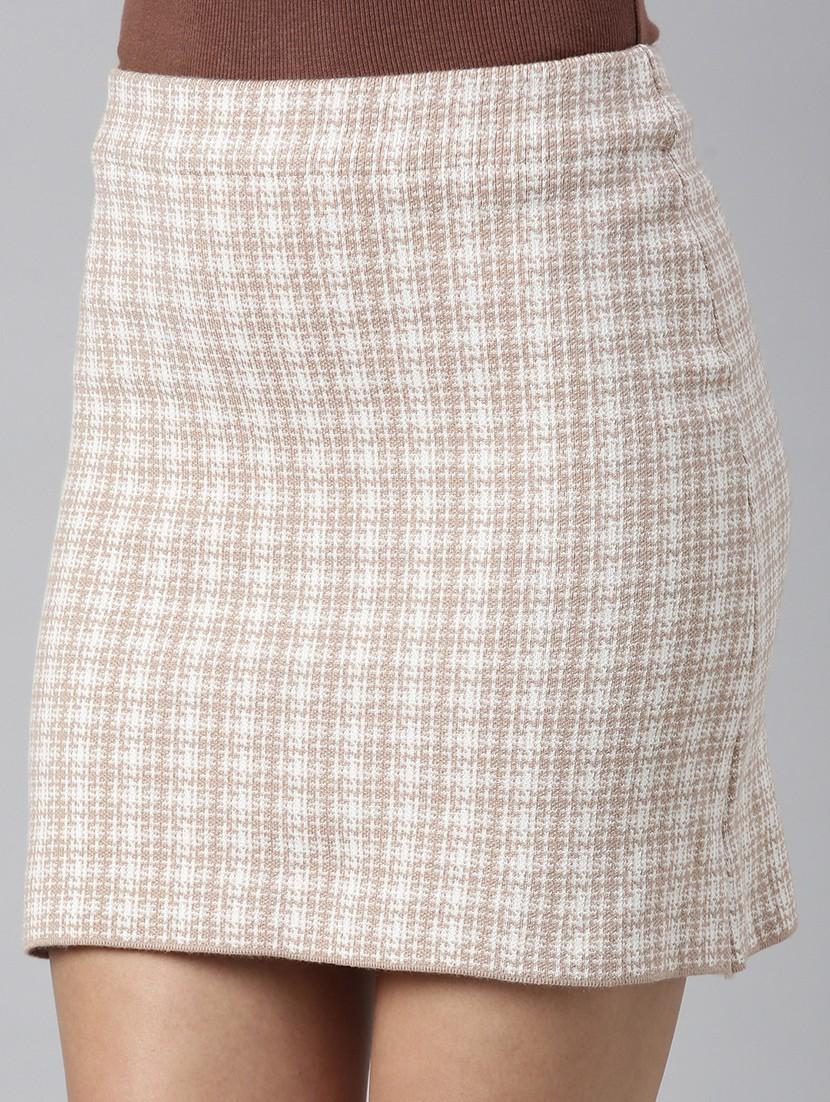 women mid-rise houndstooth pencil skirt - 21023424 - Standard Image - 5