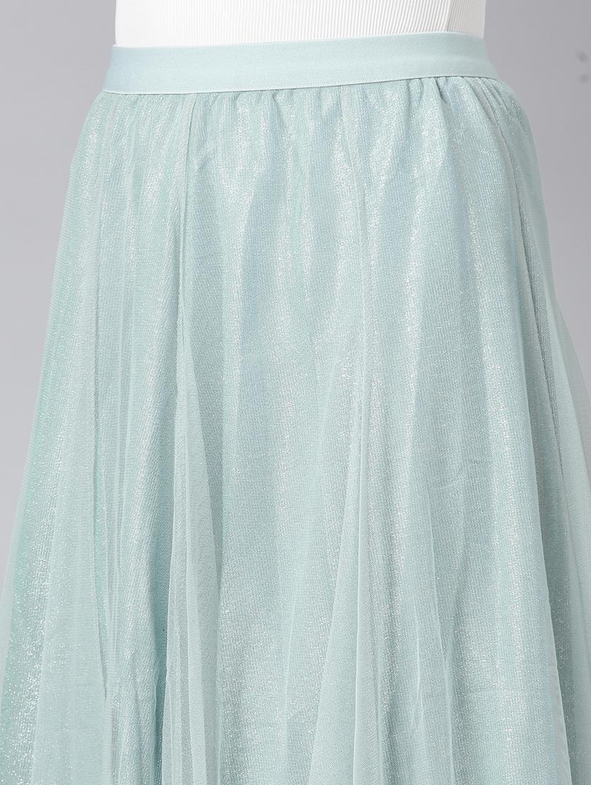 women mid-rise solid flared skirt - 21023457 - Standard Image - 5