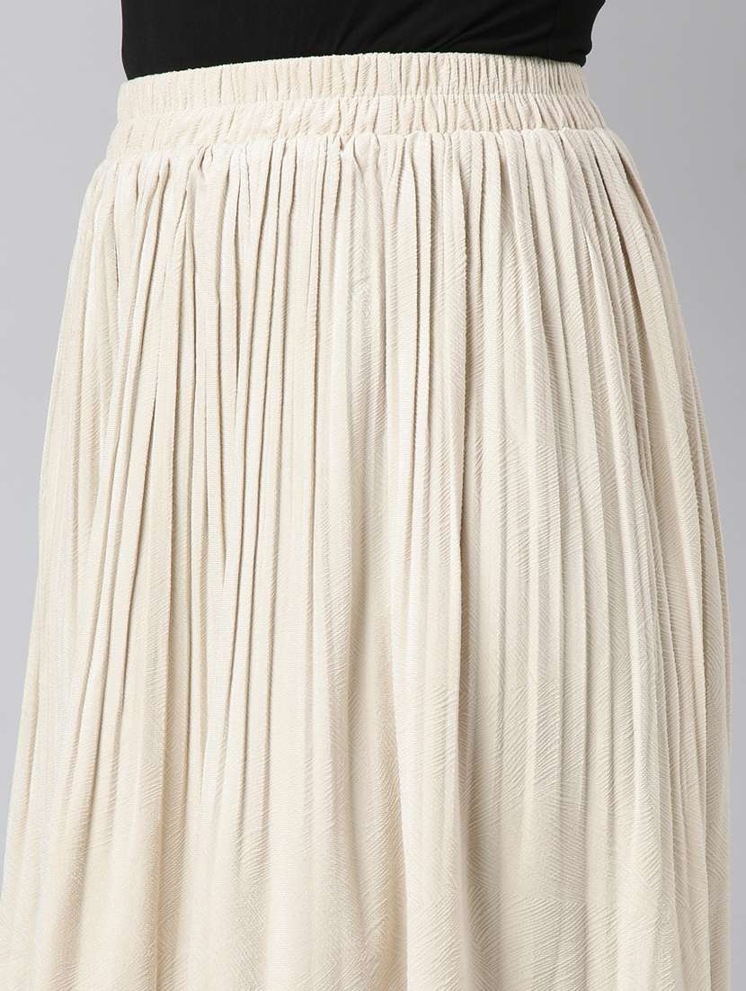 women mid-rise solid tiered skirt - 21023463 -  Standard Image - 5