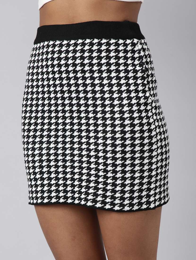 women mid-rise houndstooth pencil skirt - 21023468 -  Standard Image - 5