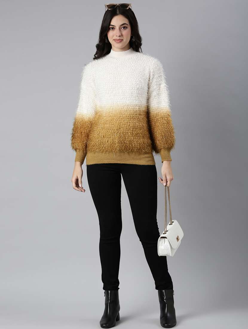 women long sleeved ombre pullover - 21023478 -  Standard Image - 5