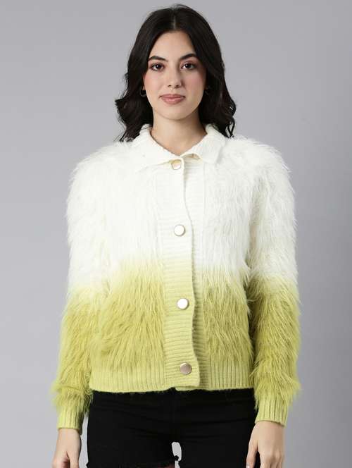 women ombre acrylic cardigan - 21023509 - Standard Image - 0