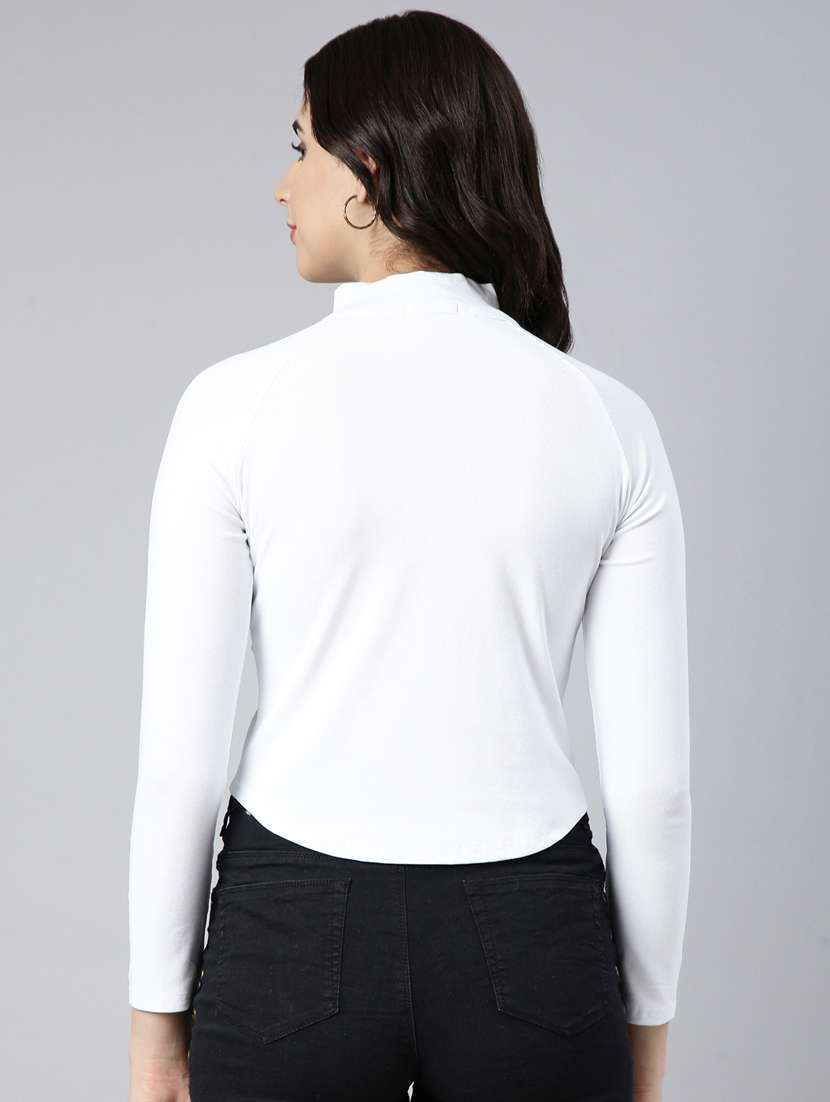 women solid color regular top - 21023640 -  Standard Image - 3