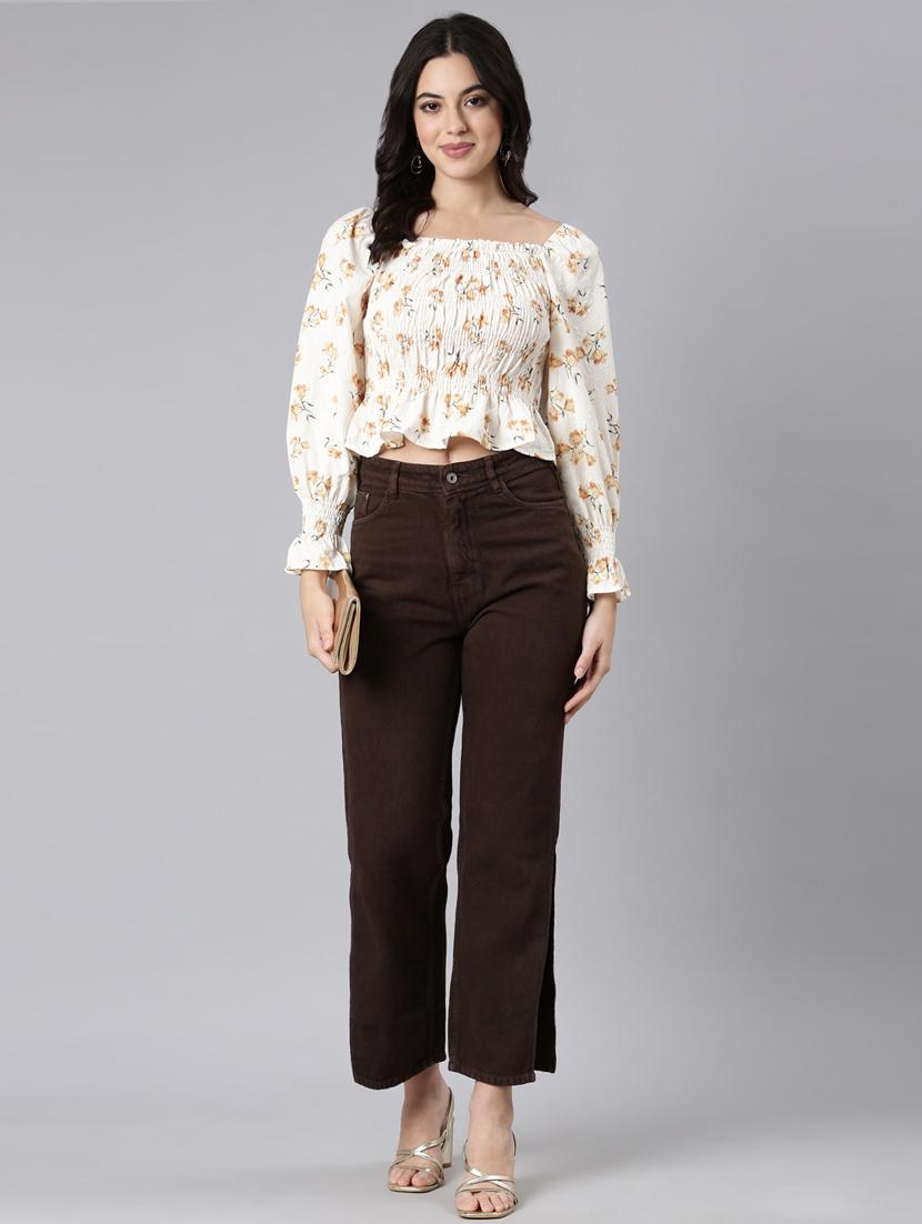 women floral printed peplum top - 21023648 - Standard Image - 5