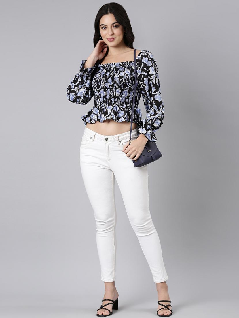 women floral printed peplum top - 21023653 - Standard Image - 5