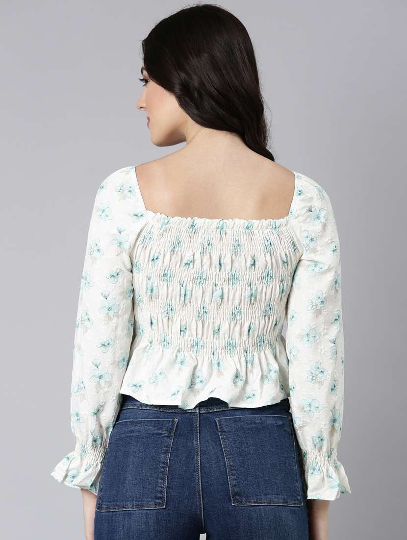 women floral printed peplum top - 21023655 -  Standard Image - 3